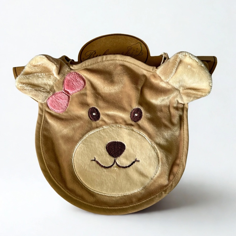 Bukowski Baby Collection bear face bib (NWT)